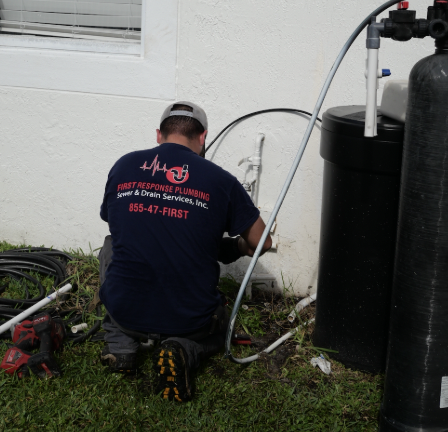 Plumbing tools and blue print