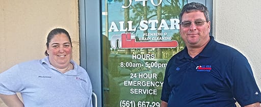 Skilled Plumber and AC Technician at Work