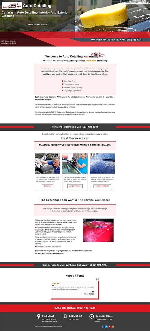 Auto Detailing Template